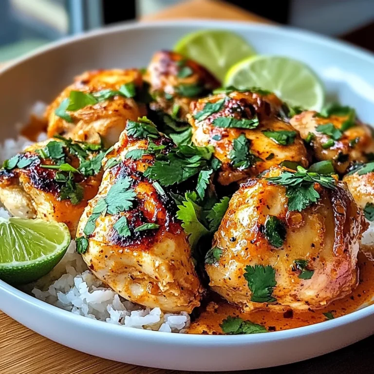 Baked Coconut Chili Chicken Thighs