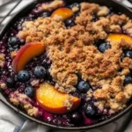 Blueberry Peach Crumble