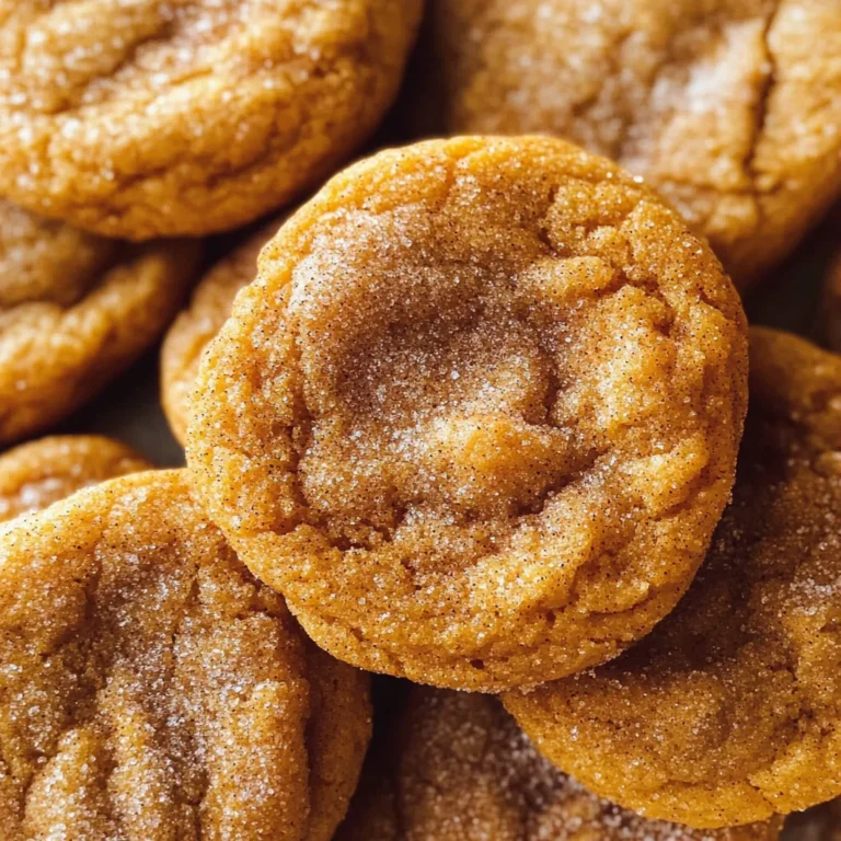 Chewy Pumpkin Snickerdoodle Cookies