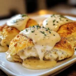 Chicken Pillows with Creamy Parmesan Sauce