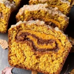 Cinnamon Swirl Pumpkin Bread Mini Loaves