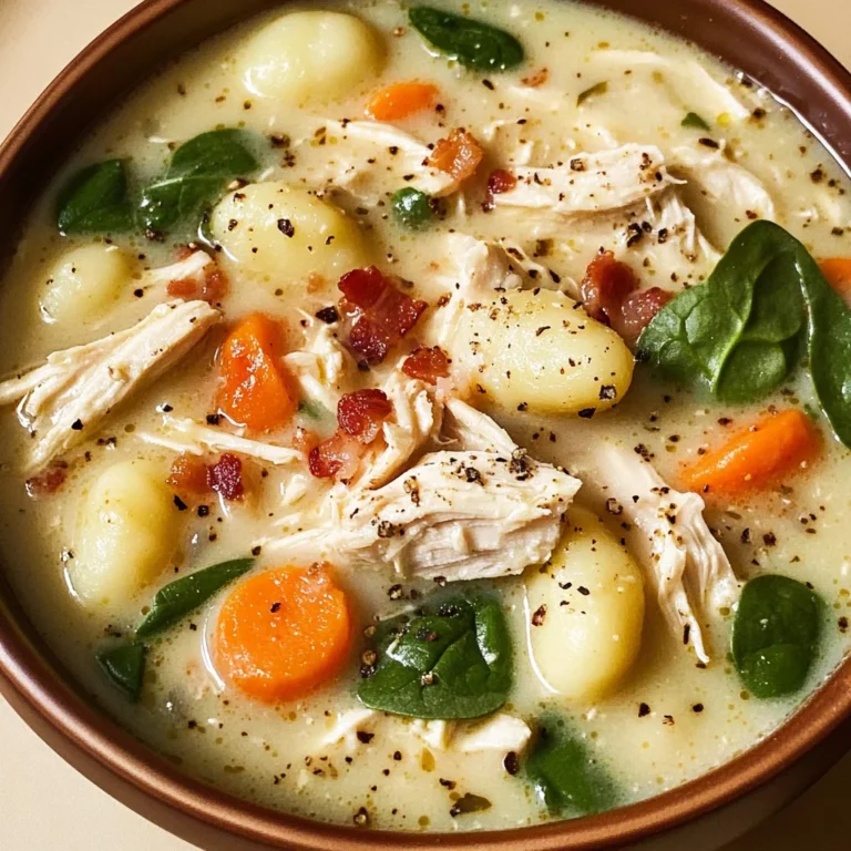 Creamy Crockpot Chicken Gnocchi Soup