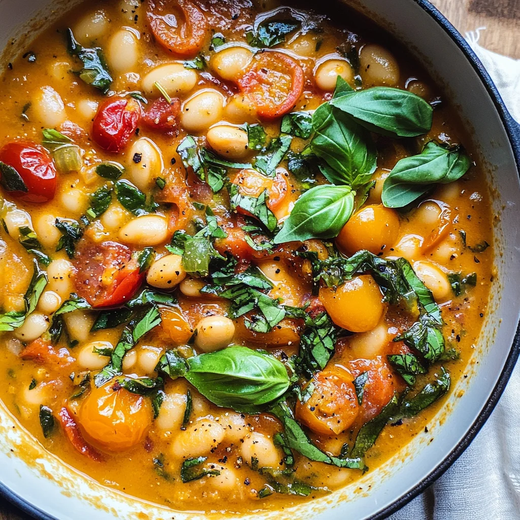 Creamy Tomato White Bean Stew