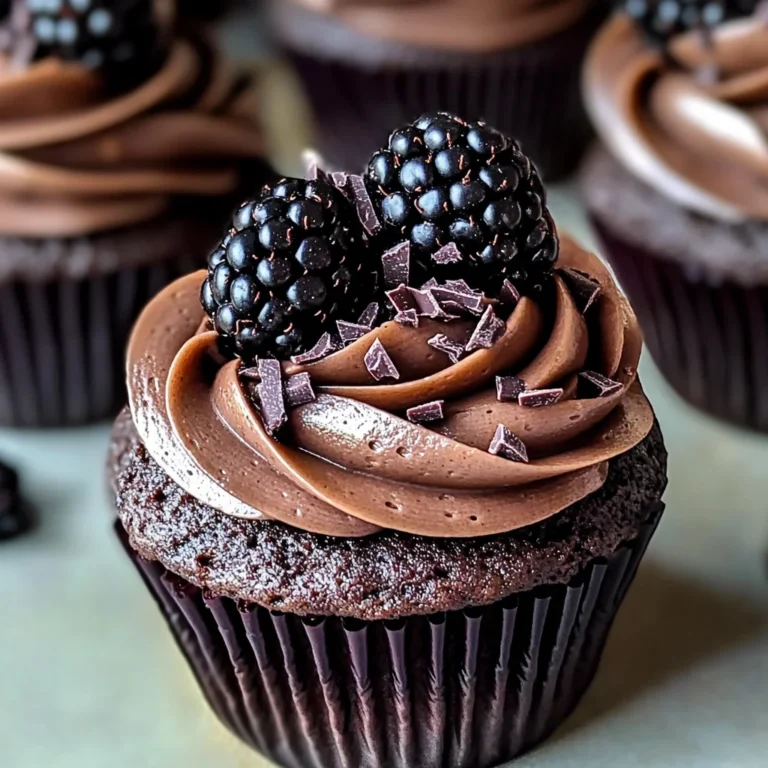 Dark Chocolate Blackberry Cupcakes: Indulge in a Decadent Dessert Delight