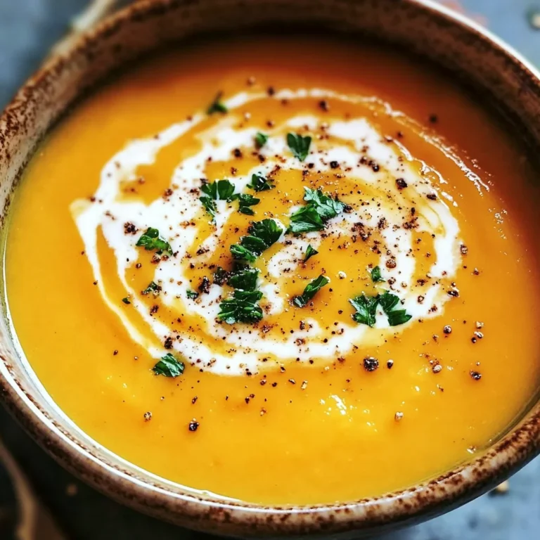 Easy Butternut Squash and Sweet Potato Soup