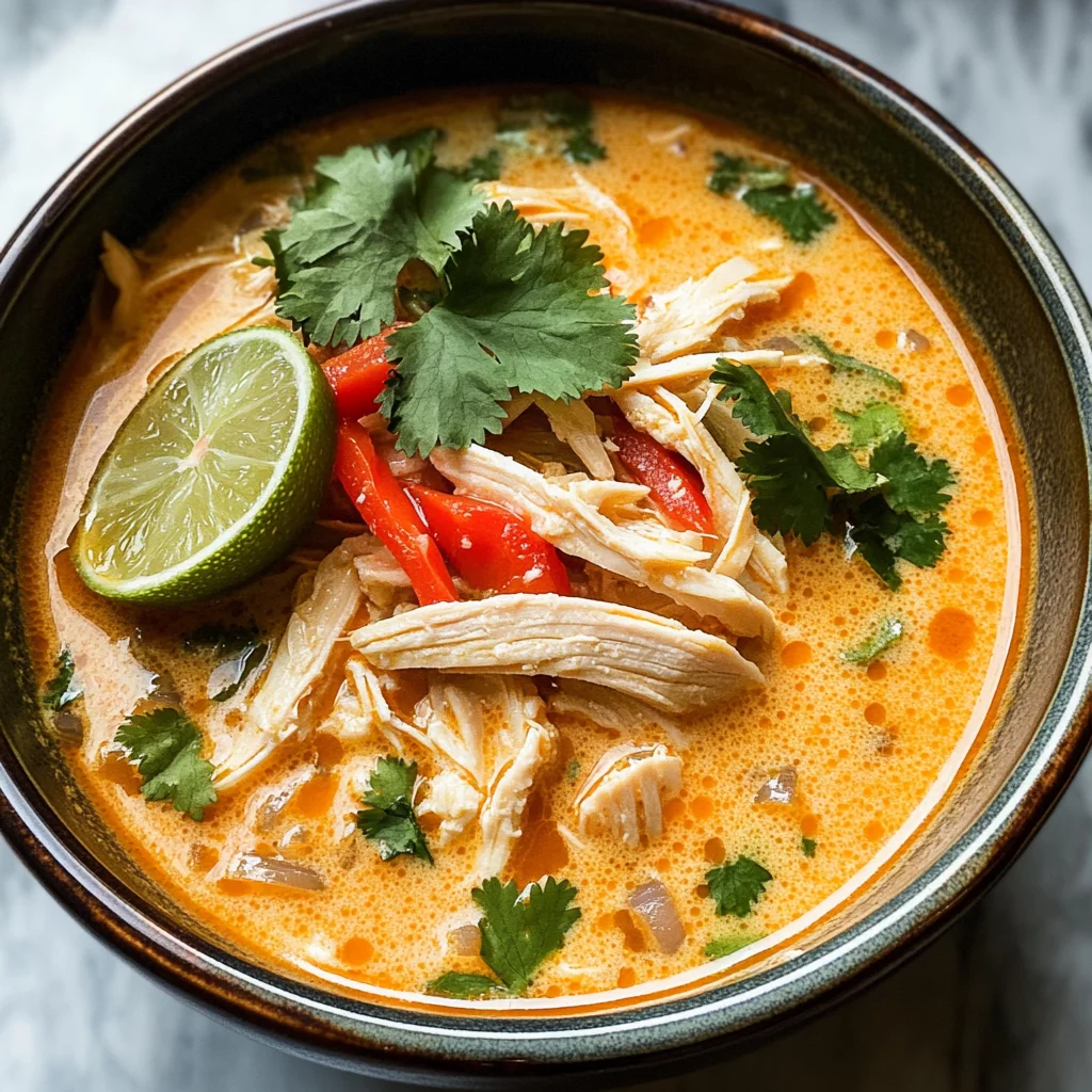 Easy Thai Coconut Chicken Soup