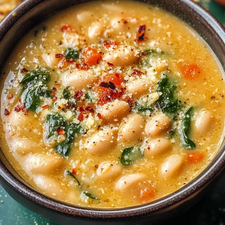Fire Roasted Parmesan & White Bean Soup