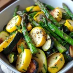 Flavorful Asparagus with Zucchini and Squash