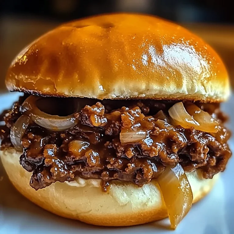 French Onion Beef Sloppy Joes