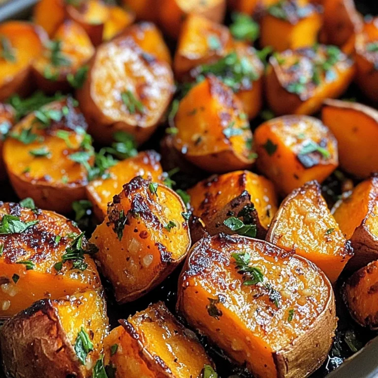 Garlic Butter Roasted Sweet Potatoes: A Delicious and Easy Recipe