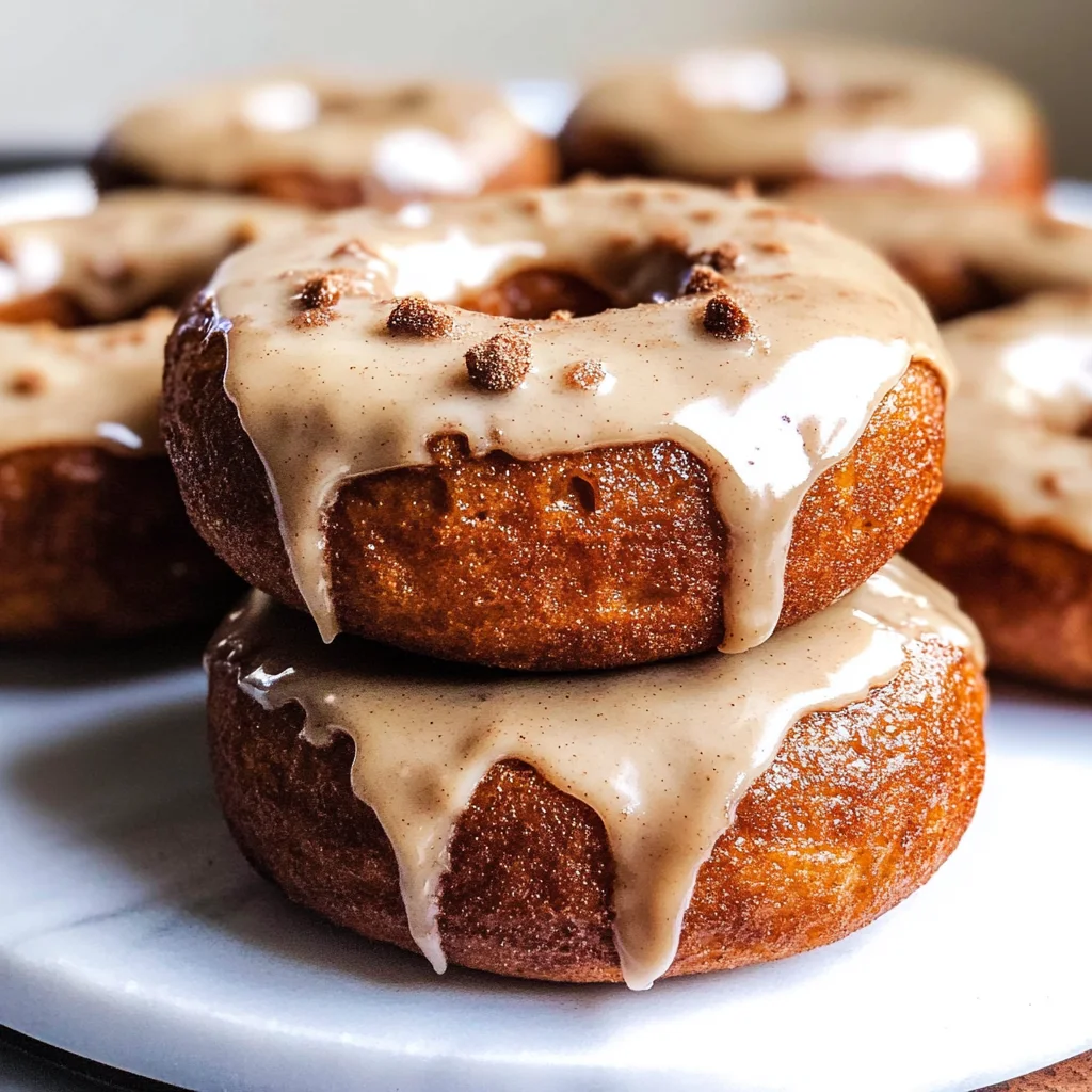 Gluten and Dairy Free Pumpkin Donuts with Maple Glaze