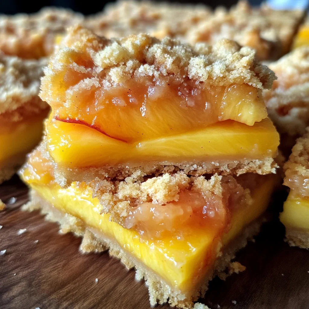 Heavenly Summer Peach Bars: A Sweet Slice of Sunshine