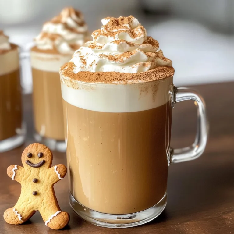Homemade Gingerbread Latte