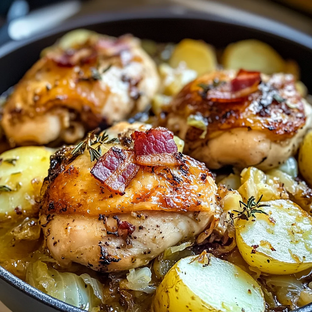 Irish Chicken with Cabbage and Potatoes