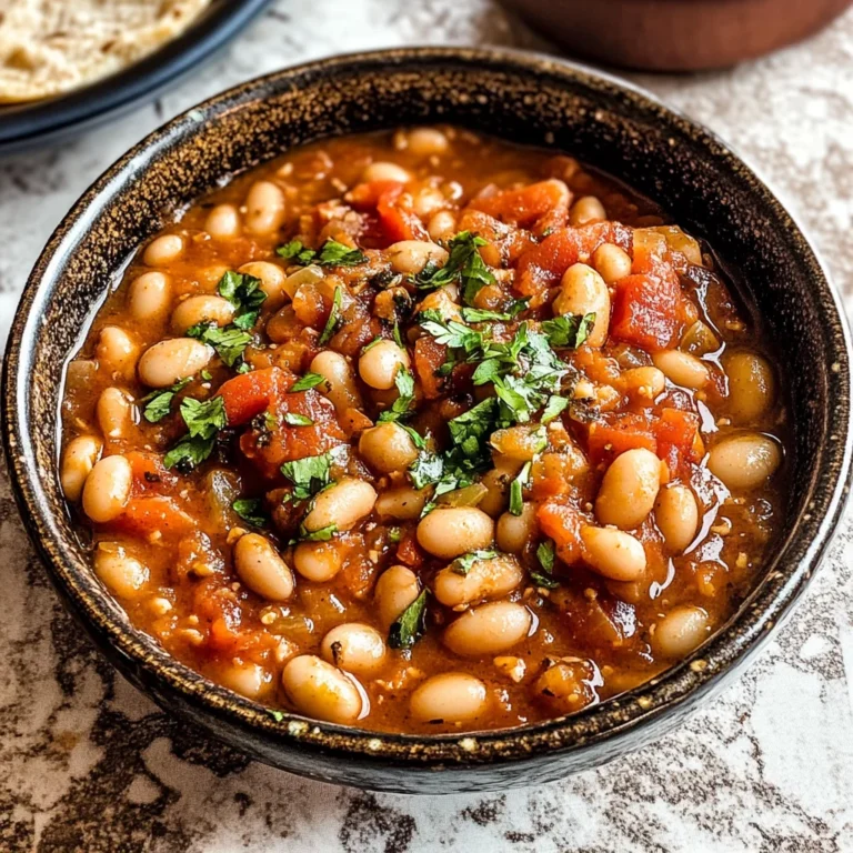 Loubia- Morrocan White Bean Stew (Stovetop + Instant Pot)