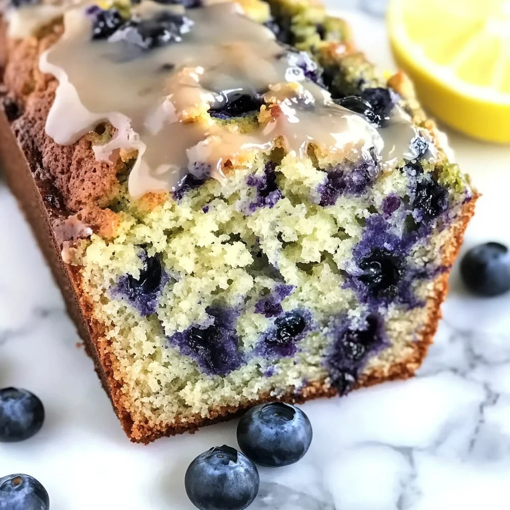 Moist Blueberry Zucchini Bread with a Lemon Glaze - Alrightwithme