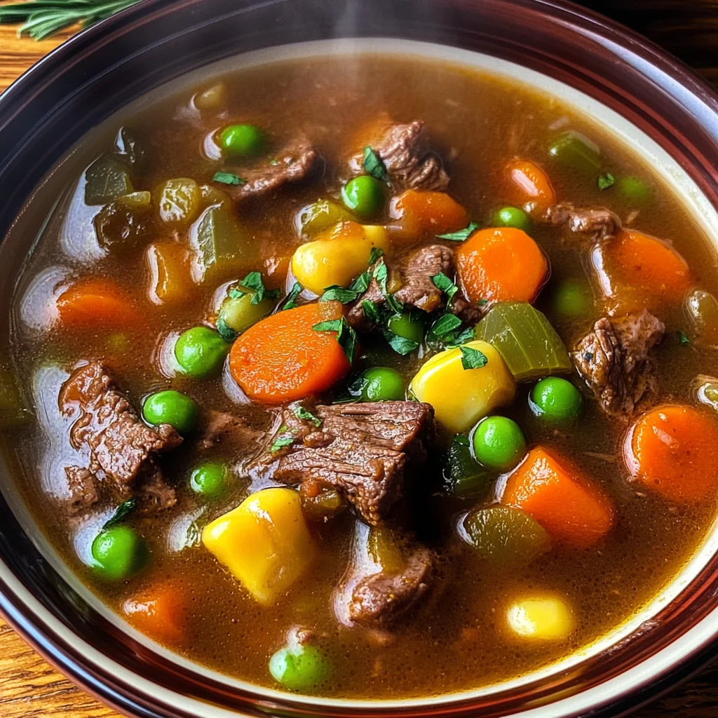 My Mom's Old-Fashioned Vegetable Beef Soup
