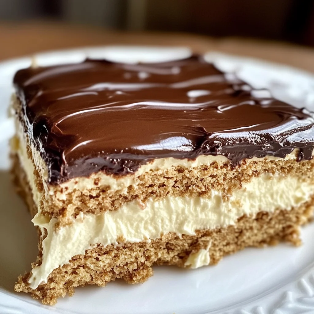 No-Bake Eclair Cake