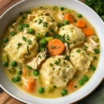 One Pot Chicken Dumpling Soup (with refrigerated biscuit dough!)