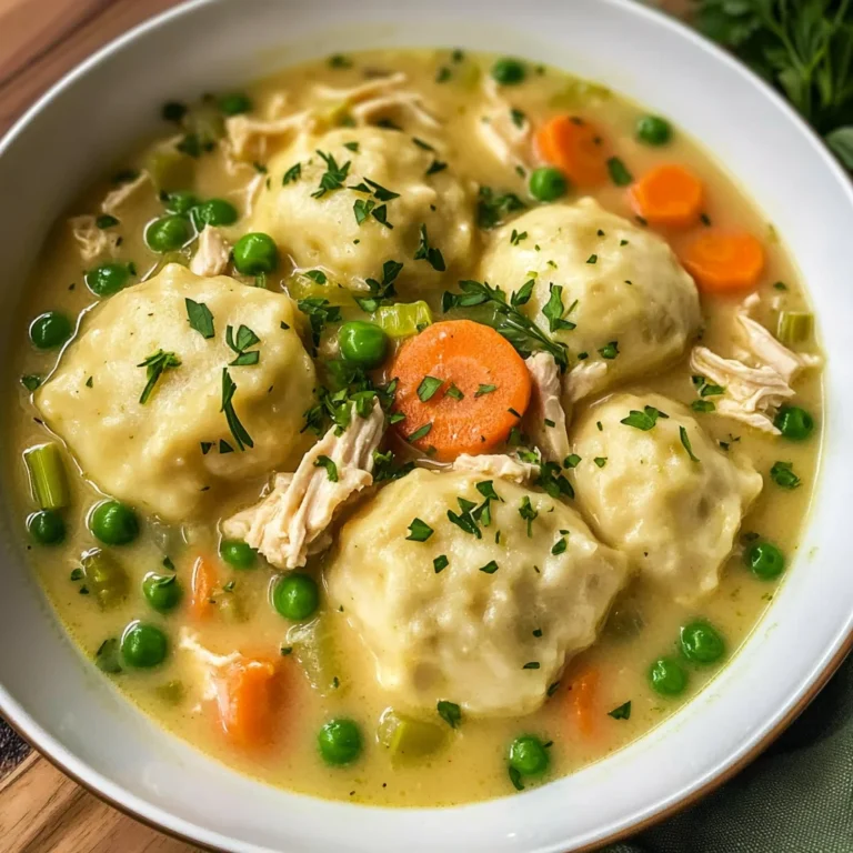 One Pot Chicken Dumpling Soup (with refrigerated biscuit dough!)