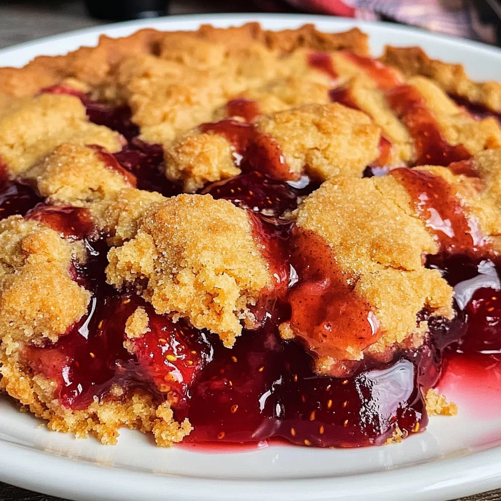 Peanut Butter and Jelly Cobbler