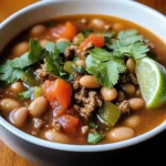 Pinto Beans Green Chile And Beef Soup