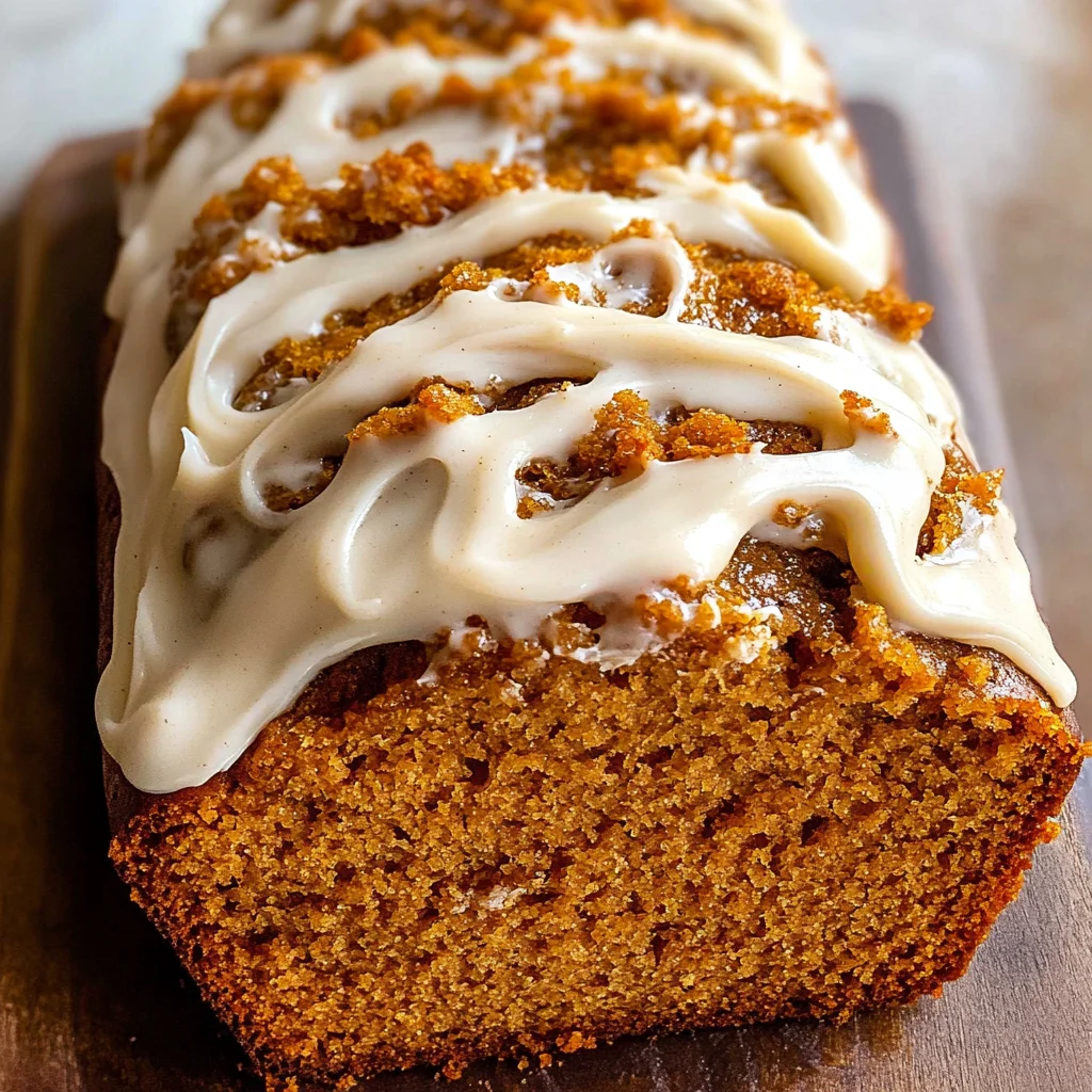 Pumpkin Bread with Cream Cheese Frosting Recipe