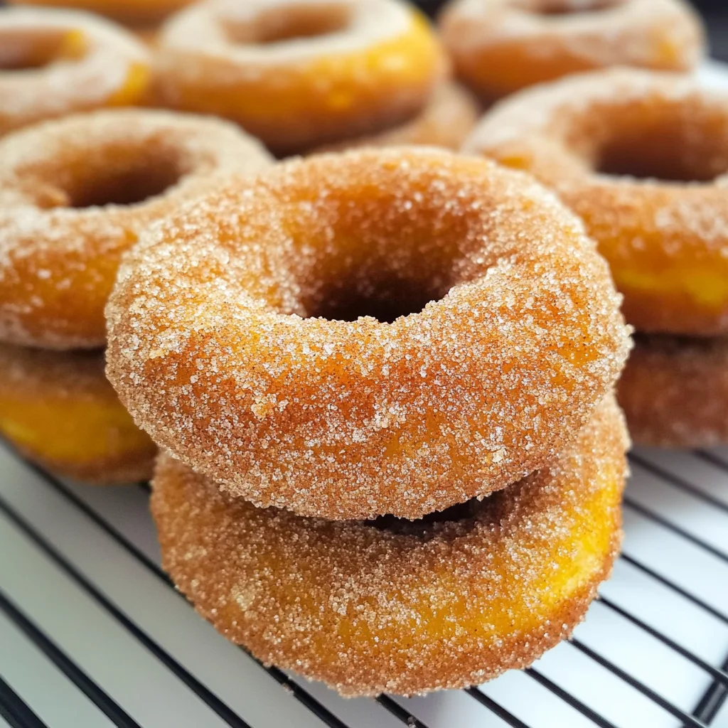 Pumpkin Cinnamon Sugar Donuts