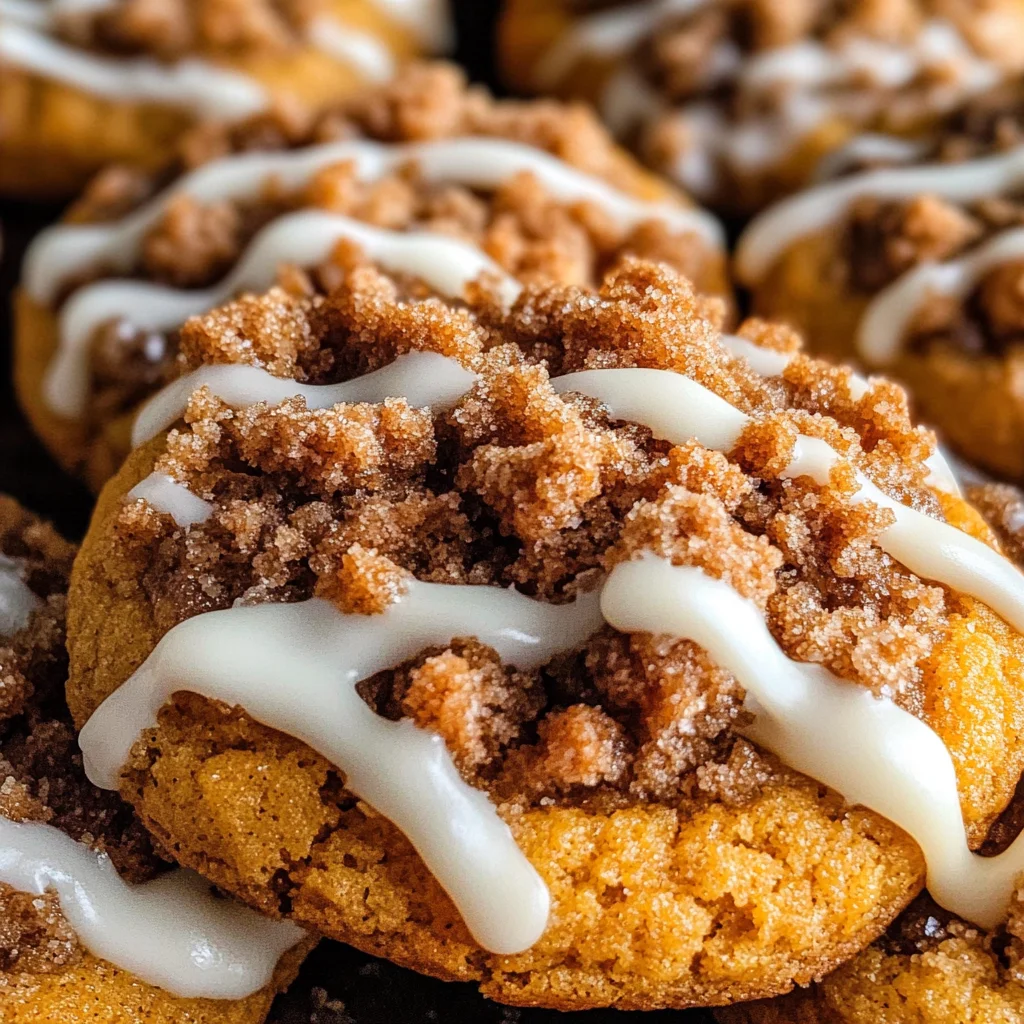 Pumpkin Coffee Cake Cookies