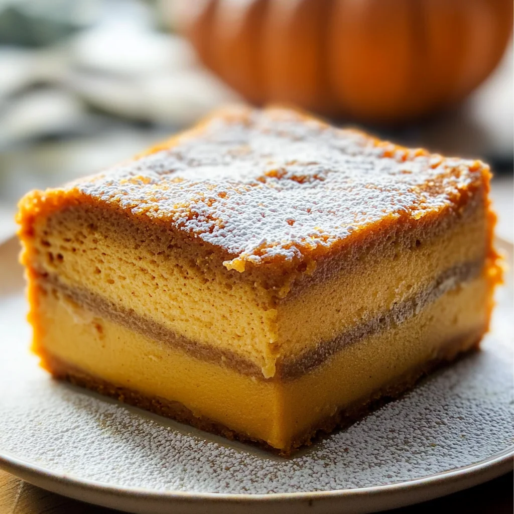 Pumpkin Magic Custard Cake Recipe