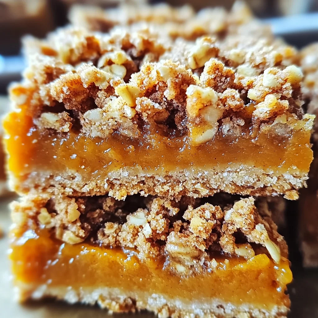 Pumpkin Pie Crumble Bars – Easy Fall Dessert Recipe