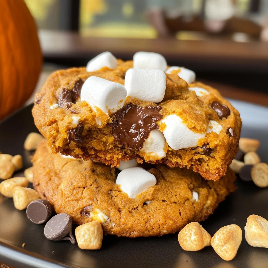 Pumpkin S'mores Cookies