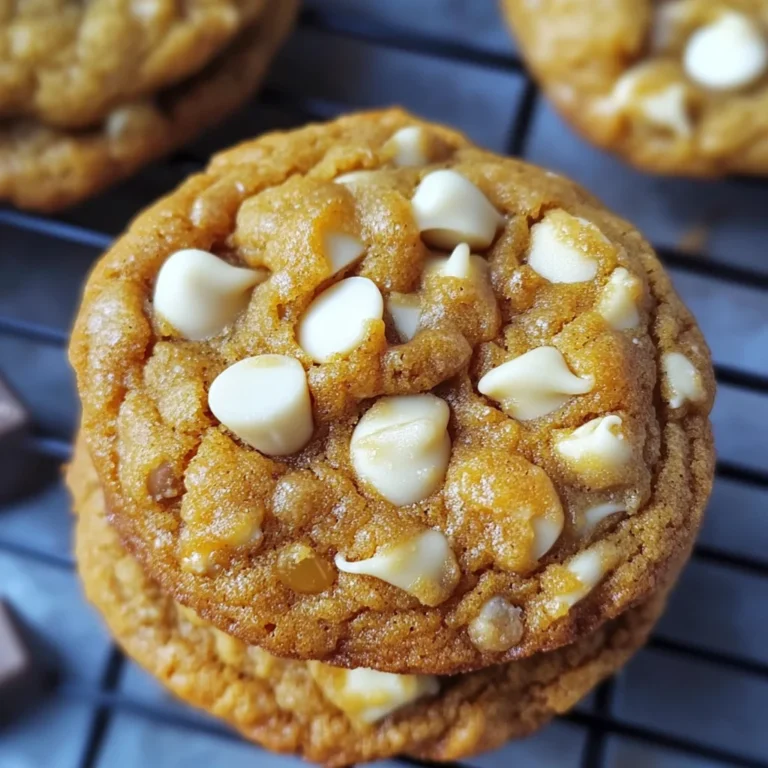 Pumpkin White Chocolate Chip Cookies Recipe