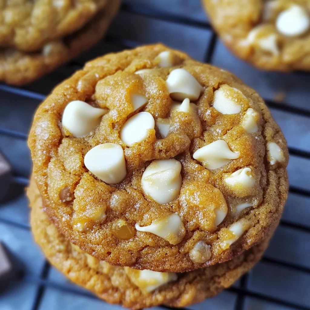 Pumpkin White Chocolate Chip Cookies Recipe