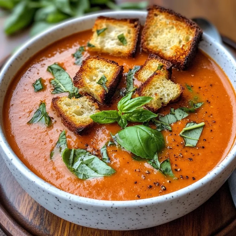 Roasted Tomato Basil Soup