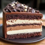 Tuxedo Cake – Triple Chocolate Mousse Cake