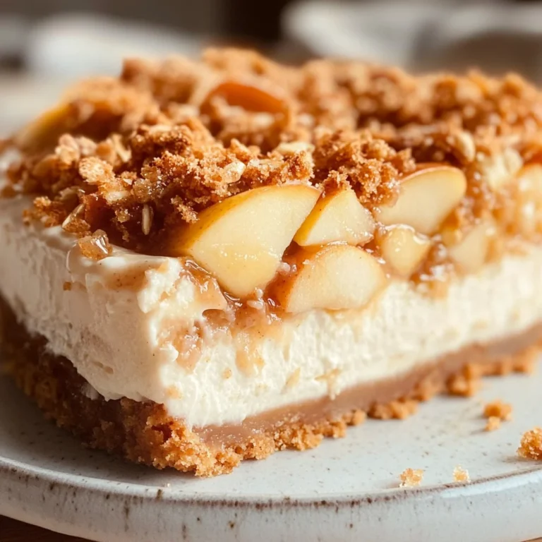 Apple Crisp Cheesecake