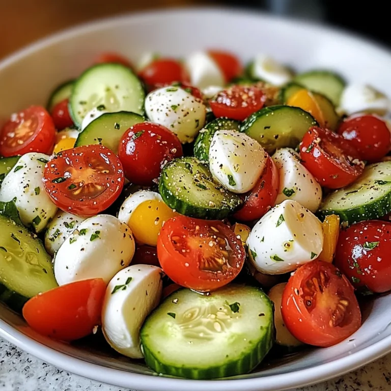 Cucumber Mozzarella Salad