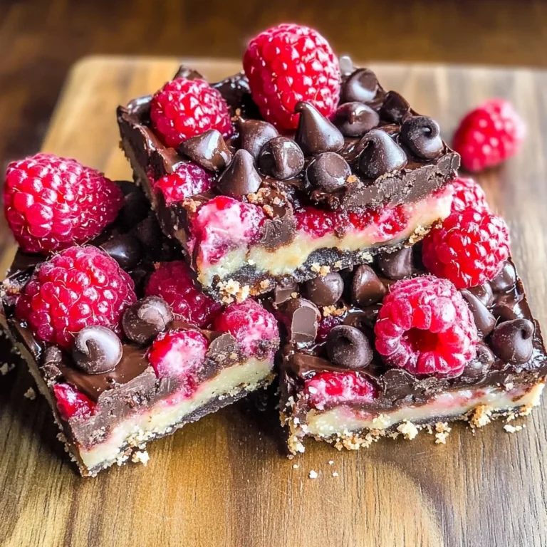 Dark Chocolate Raspberry Pie Bars
