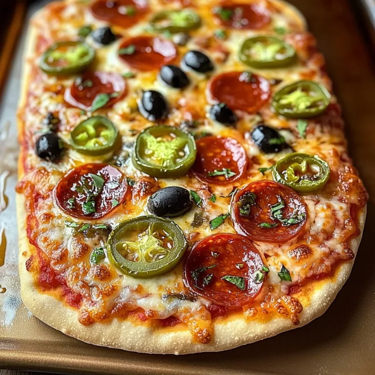 Delicious Hot Honey Flatbread Pizza