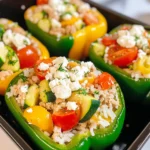 Greek Chicken Stuffed Peppers