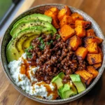 Ground Beef Hot Honey Bowl