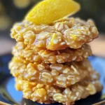 Lemon Oatmeal No-Bake Cookies