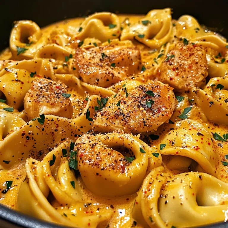 One-Pot Spicy Garlic Butter Chicken Tortellini
