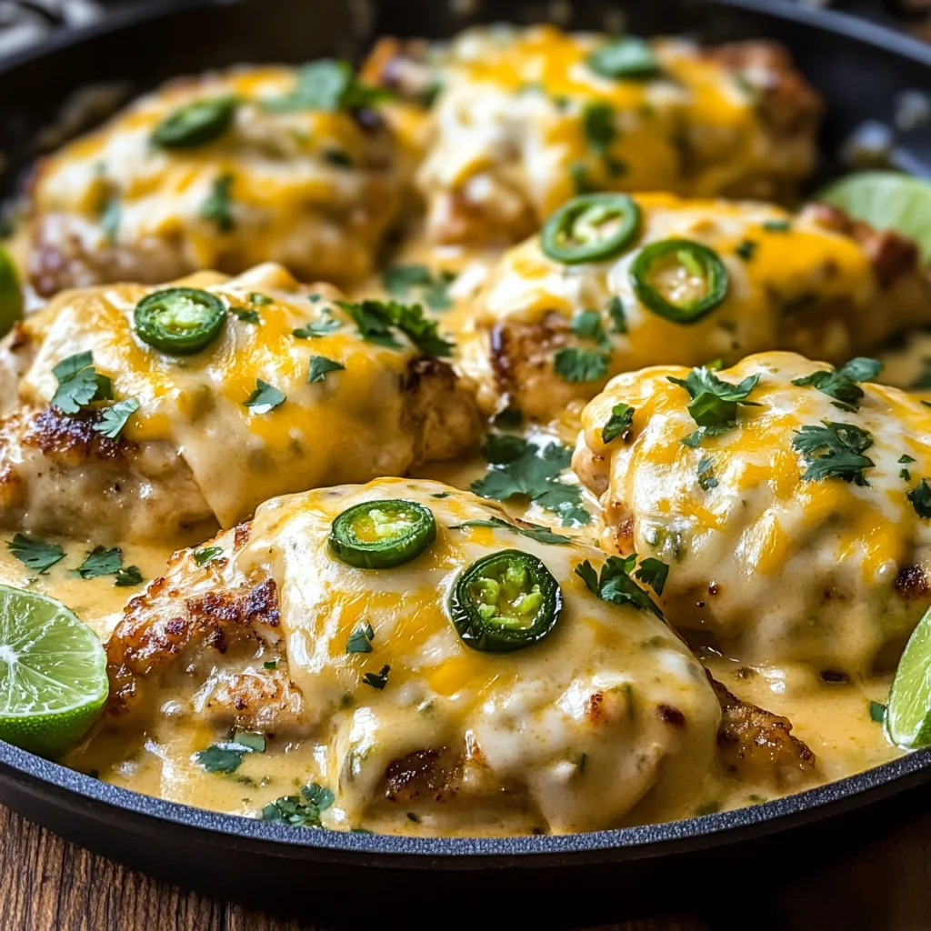 One Pan Cheesy Jalapeño Chicken Recipe