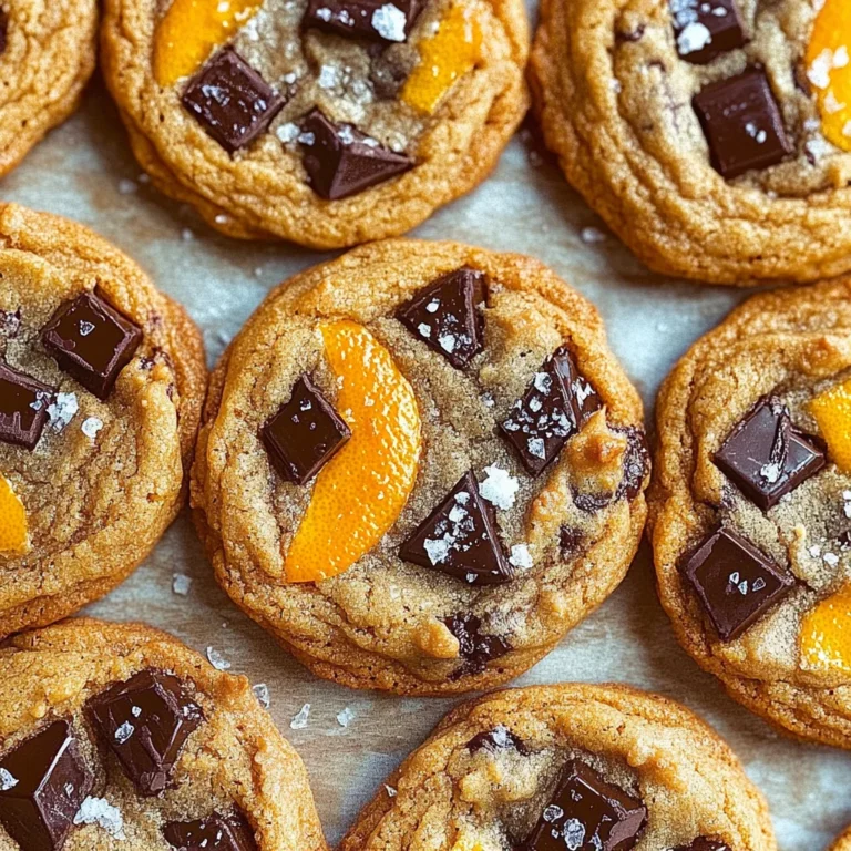 Orange Dark Chocolate Chunk Cookies Recipe