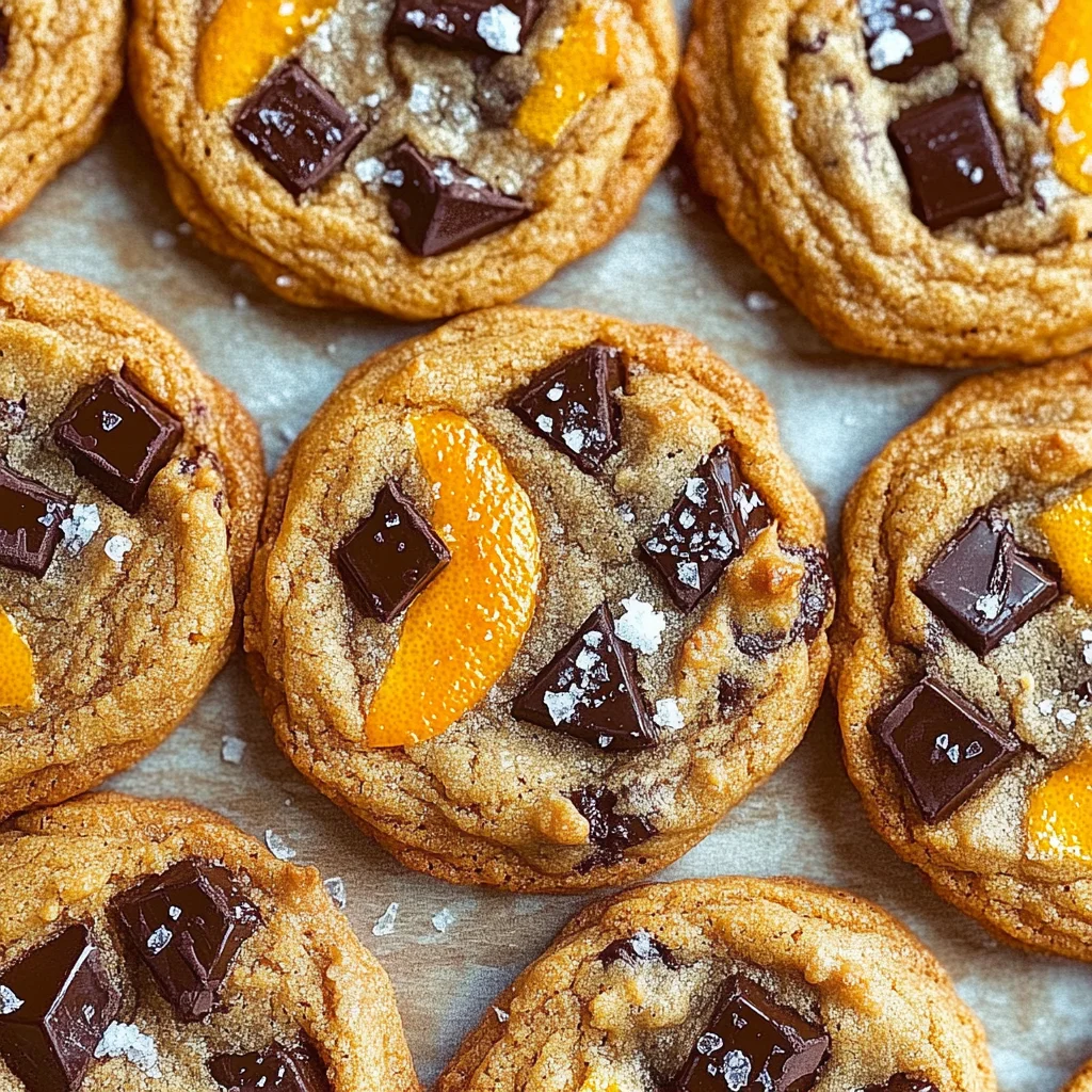 Orange Dark Chocolate Chunk Cookies Recipe