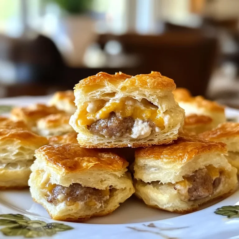 Sausage and Cream Cheese Biscuit Bites