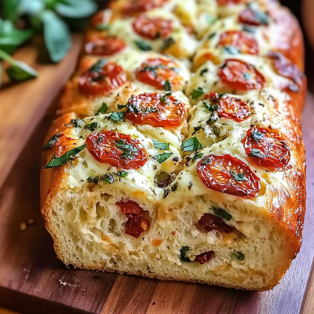 Savory Caprese Bread : A Fresh Italian Bread