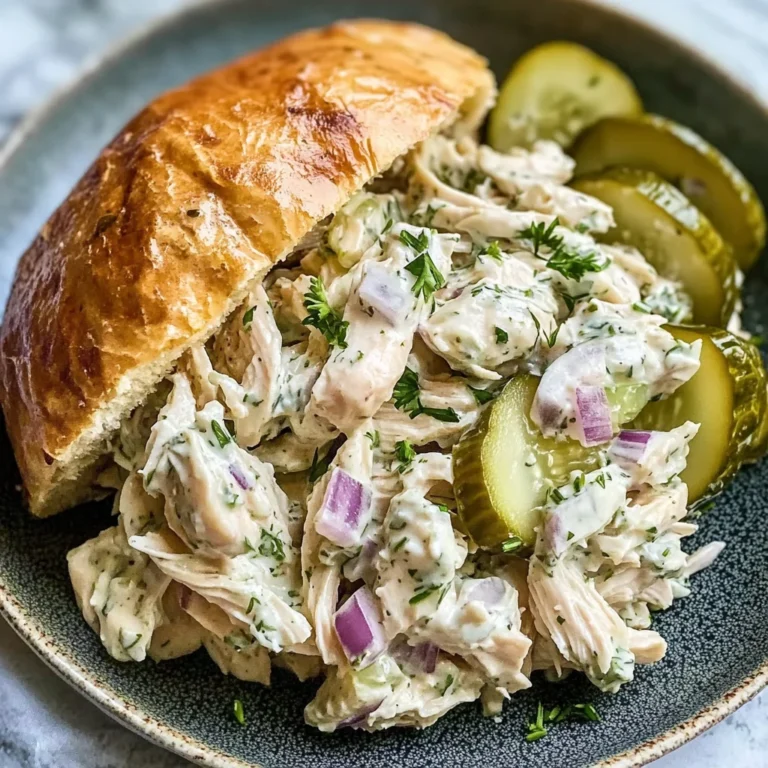 Savory Dill Pickle Chicken Salad